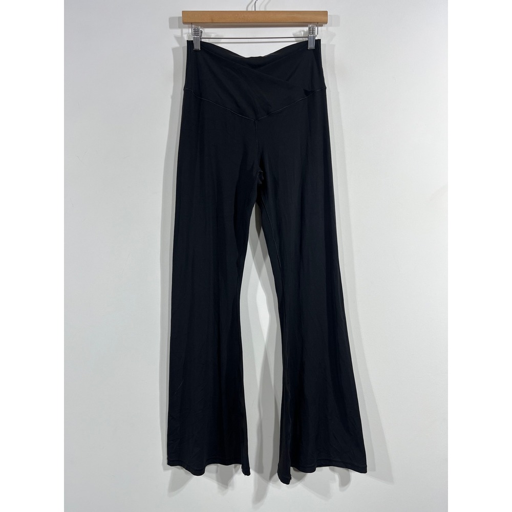 OFFLINE by Aerie Real Me Flare Leggings Black Crossover Waistband XL Athleisure
